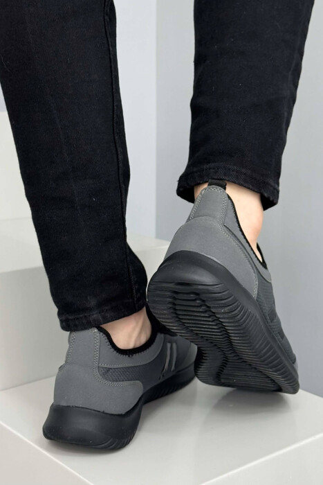 SIMPLE EVERYDAY MEN SNEAKERS DARK GREY/GEE - 4
