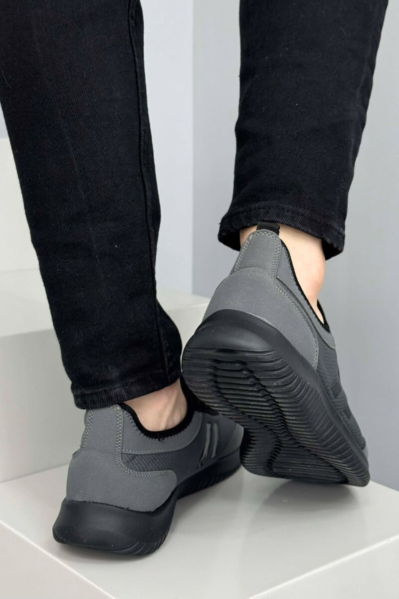 SIMPLE EVERYDAY MEN SNEAKERS DARK GREY/GEE - 4