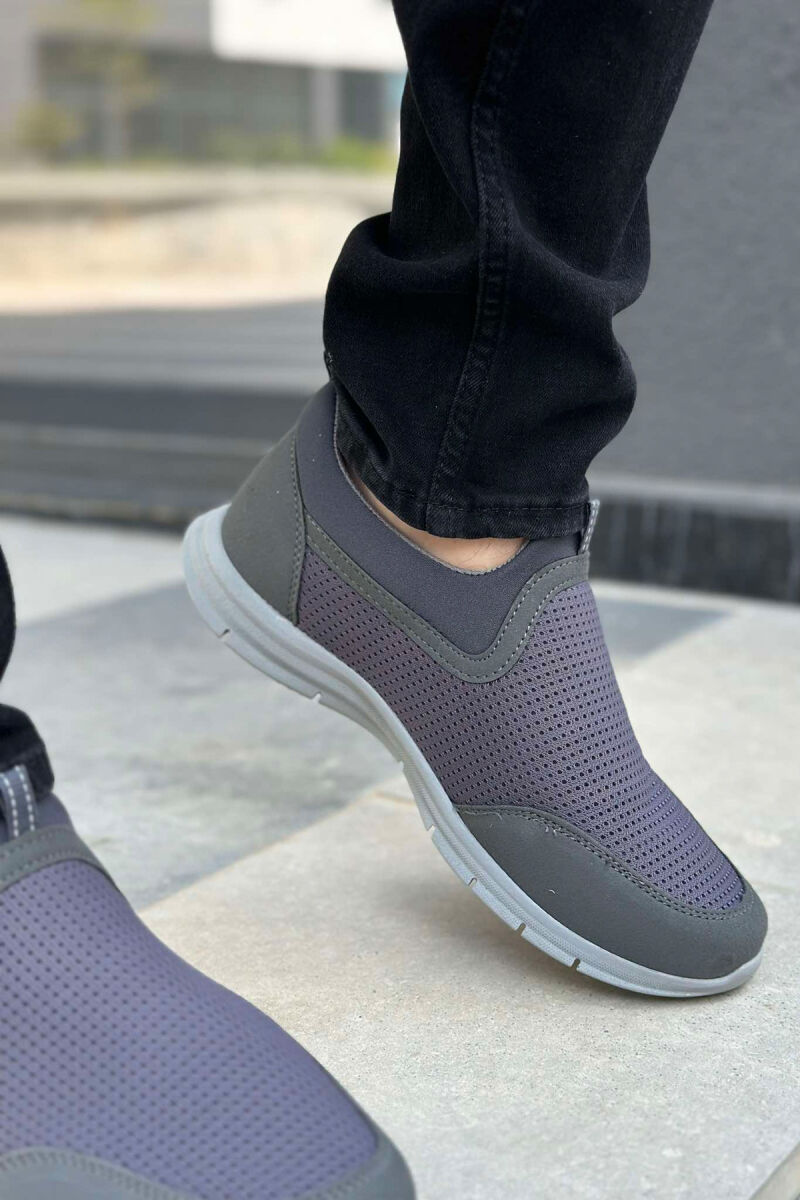 SIMPLE EVERYDAY MEN SNEAKERS DARK GREY/GEE - 4