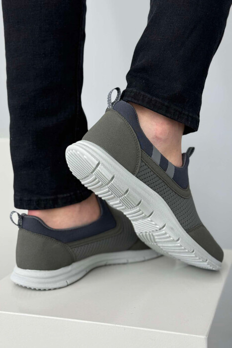 SIMPLE EVERYDAY MEN SNEAKERS GREEN/JESHILE - 2
