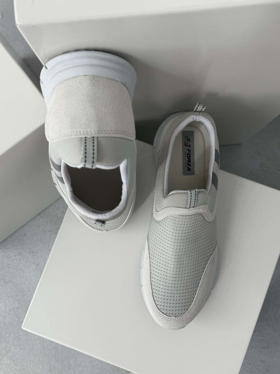 SIMPLE EVERYDAY MEN SNEAKERS LIGHT GREY/GZ - 3