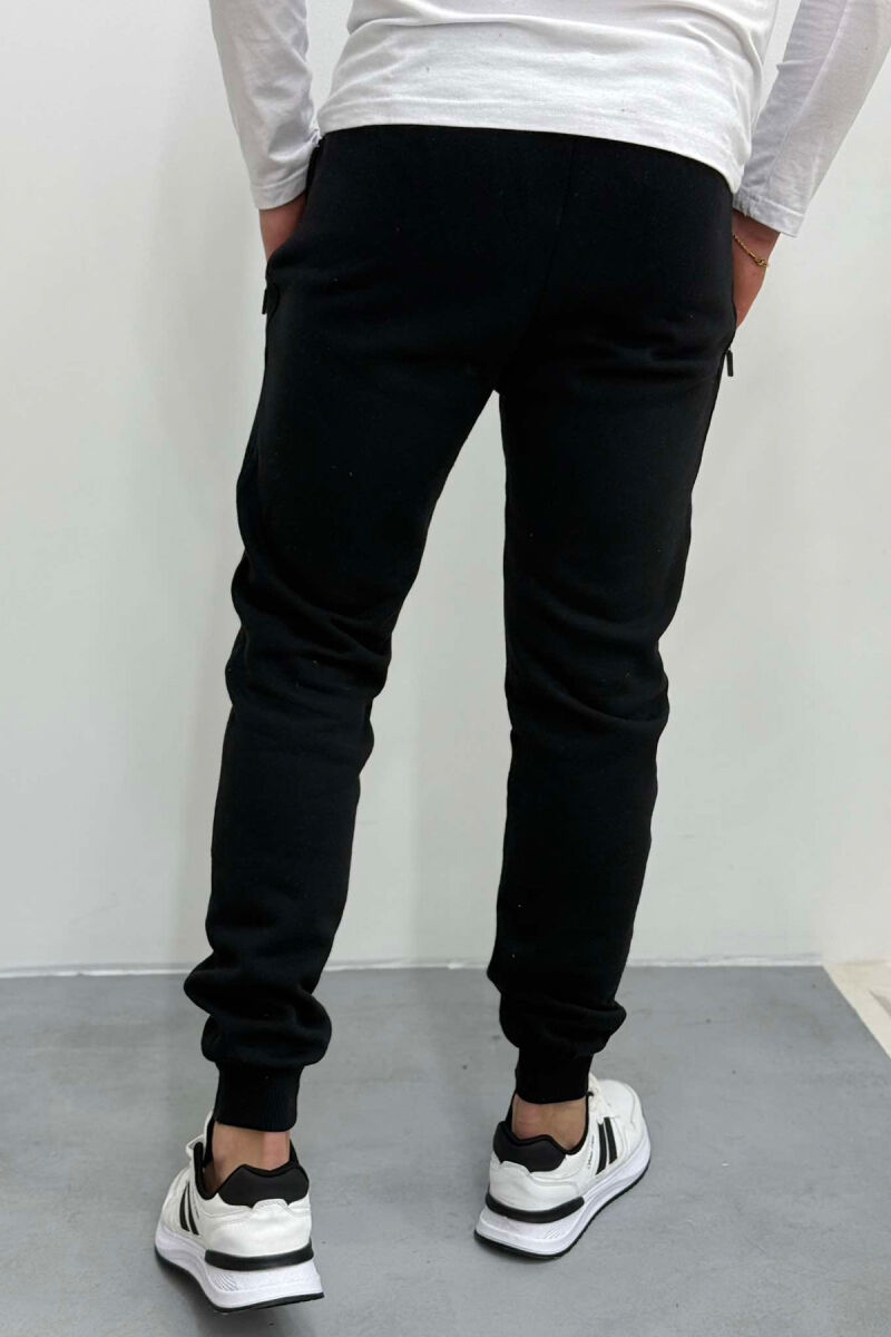 SIMPLE FLUFFY MEN SWEATPANTS BLACK/ E ZEZE - 3