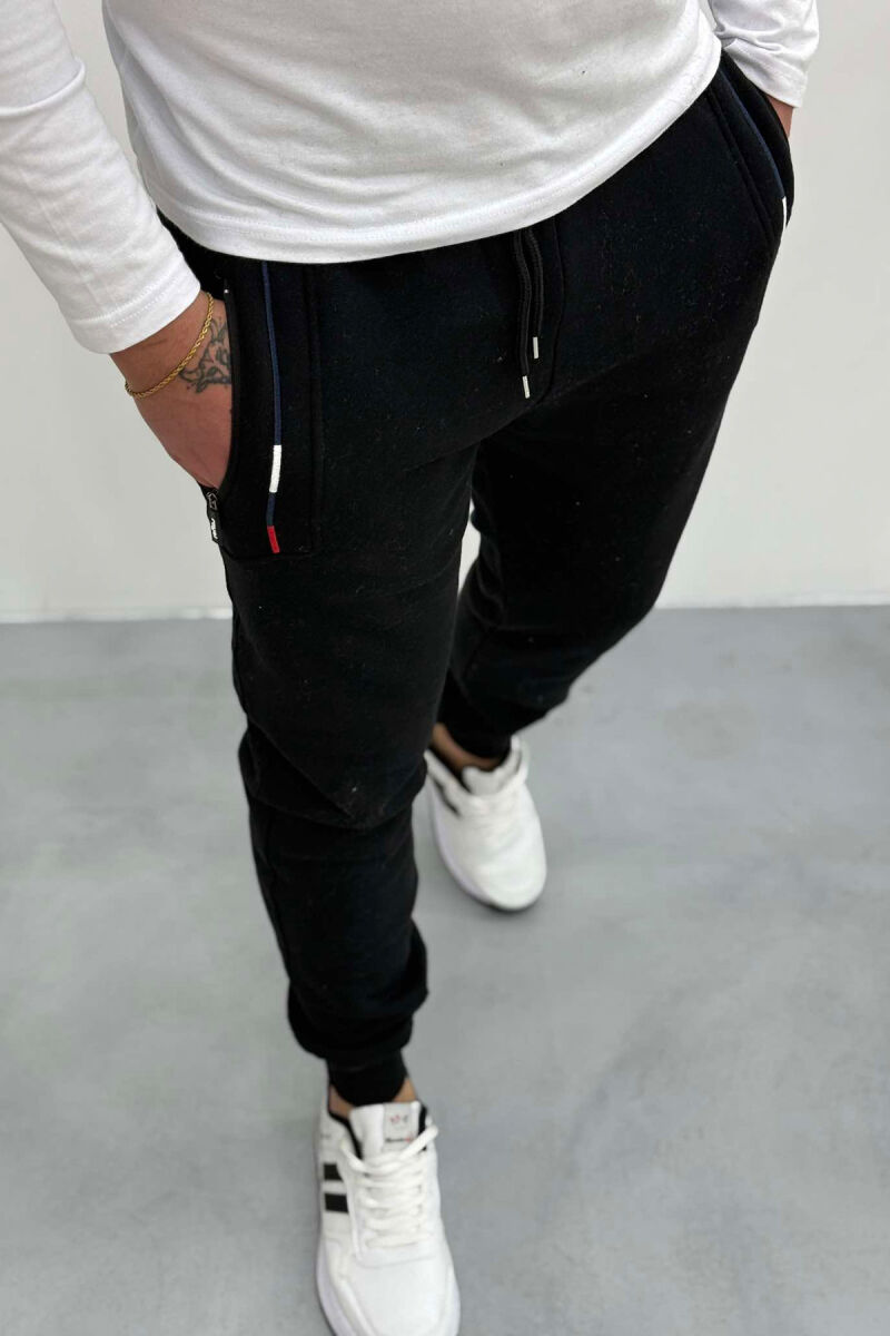 SIMPLE FLUFFY MEN SWEATPANTS BLACK/ E ZEZE - 5