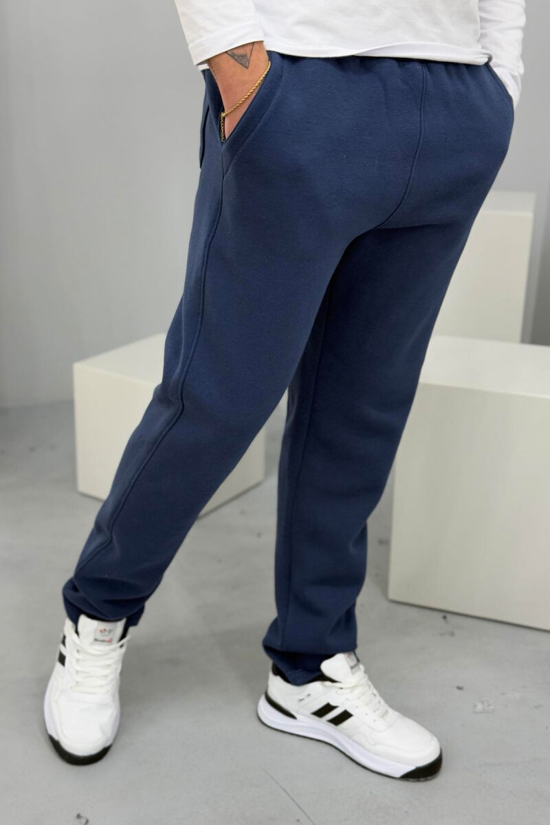 SIMPLE FLUFFY MEN SWEATPANTS BLUE/BLU - 2