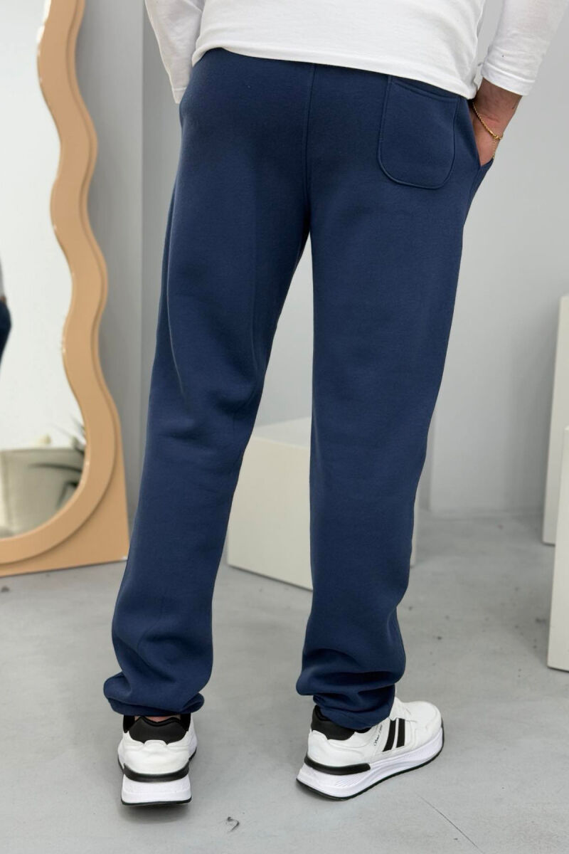 SIMPLE FLUFFY MEN SWEATPANTS BLUE/BLU - 3