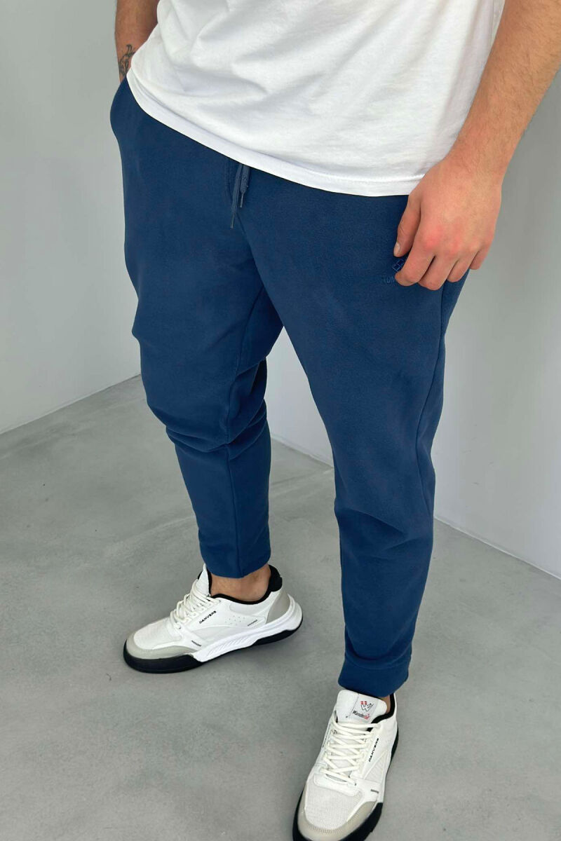 SIMPLE FLUFFY MEN SWEATPANTS BLUE/BLU - 4