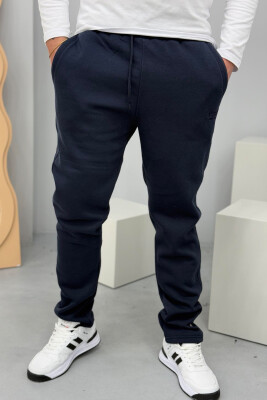 SIMPLE FLUFFY MEN SWEATPANTS DARK BLUE/BEE 