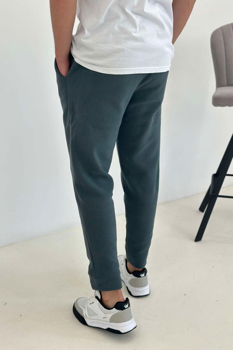 SIMPLE FLUFFY MEN SWEATPANTS DARK GREEN/JEE - 5