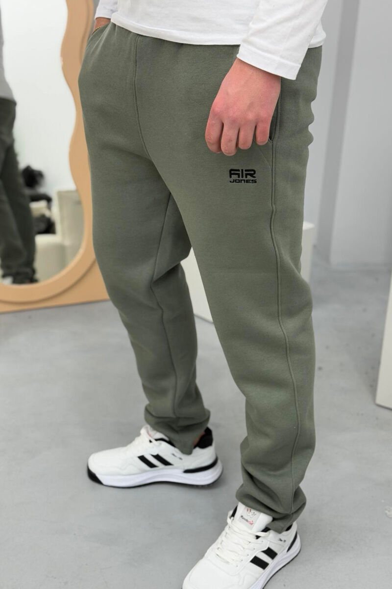 SIMPLE FLUFFY MEN SWEATPANTS GREEN/JESHILE - 3