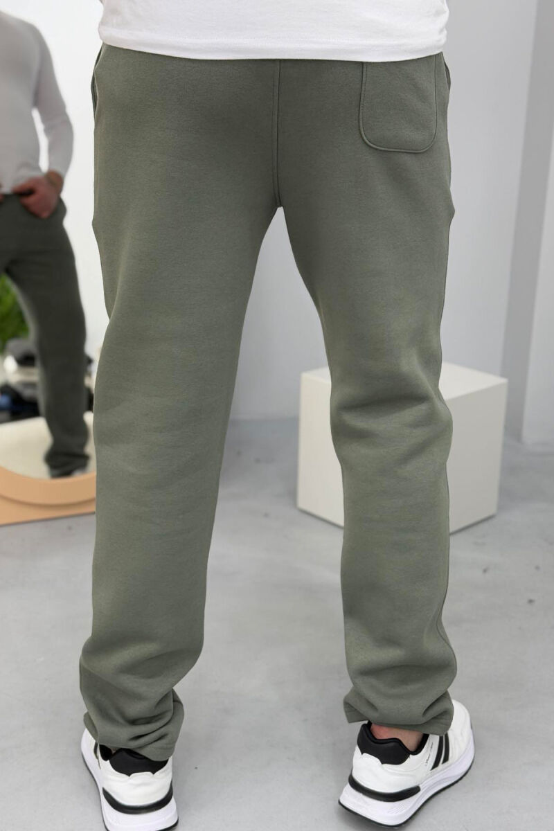 SIMPLE FLUFFY MEN SWEATPANTS GREEN/JESHILE - 4