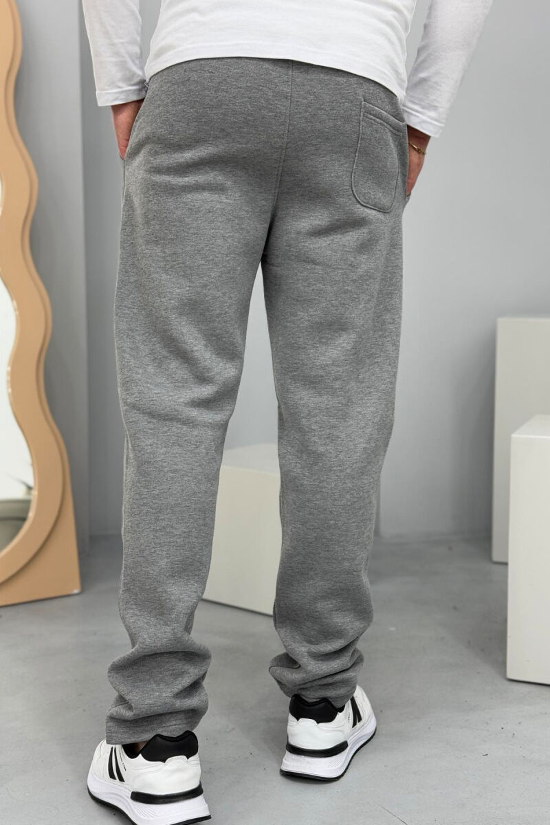 SIMPLE FLUFFY MEN SWEATPANTS GREY/GRI - 3