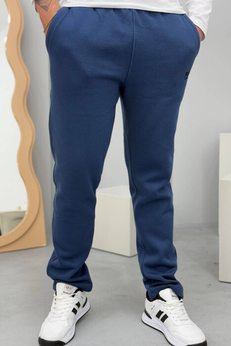 SIMPLE FLUFFY MEN SWEATPANTS IN LIGHT BLUE COLOR 