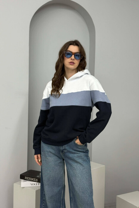 HOODIE E THJESHTE ME PUSH PER FEMRA NE NGJYRE GRI - KLAUDIO FASHION