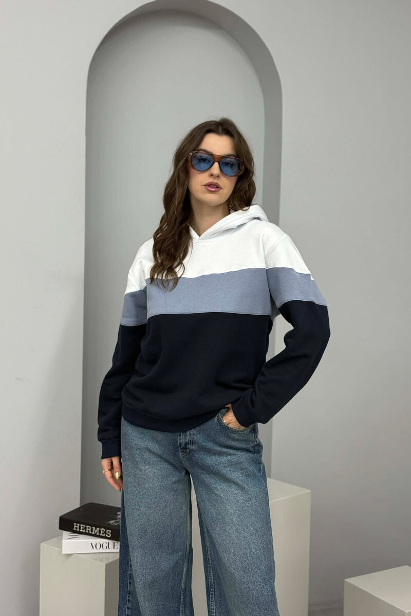 SIMPLE FLUFFY WOMEN HOODIE GREY/GRI - 1