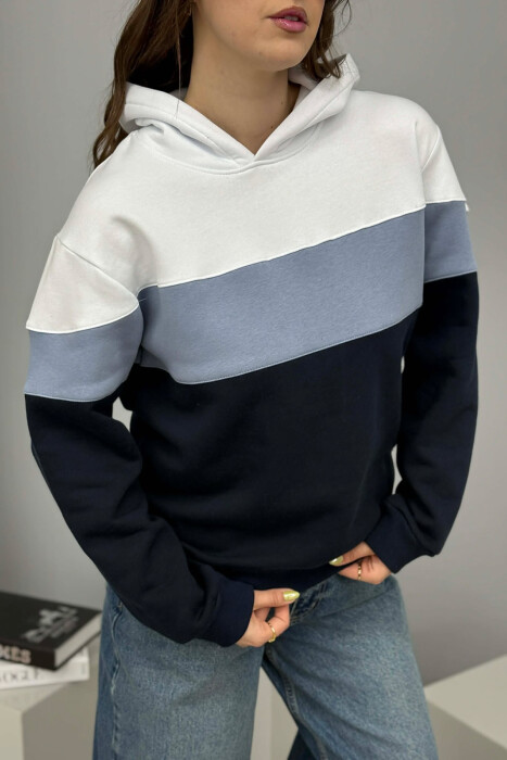 SIMPLE FLUFFY WOMEN HOODIE GREY/GRI - 2