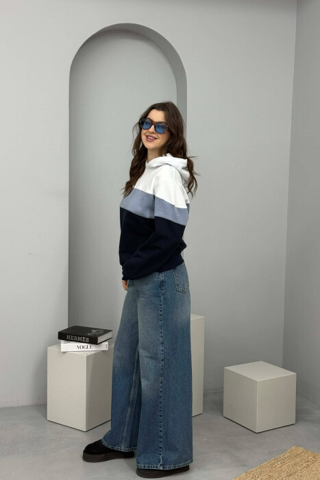 SIMPLE FLUFFY WOMEN HOODIE GREY/GRI - 4