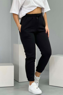 SIMPLE FLUFFY WOMEN JOGGERS BLACK/ E ZEZE 