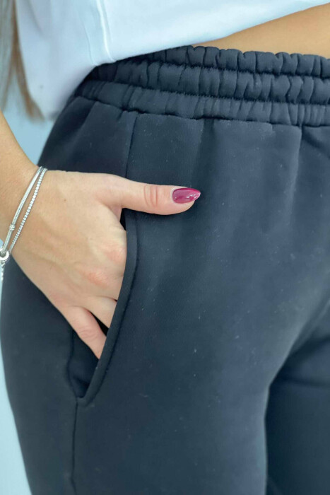 SIMPLE FLUFFY WOMEN JOGGERS BLACK/ E ZEZE - 2