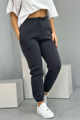 SIMPLE FLUFFY WOMEN JOGGERS DARK GREY/GEE 