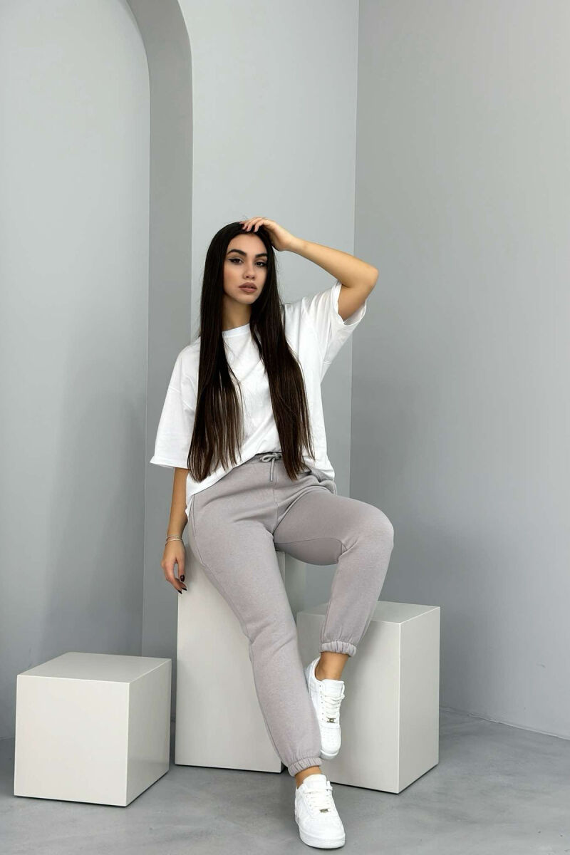 SIMPLE FLUFFY WOMEN JOGGERS GREY/GRI - 2