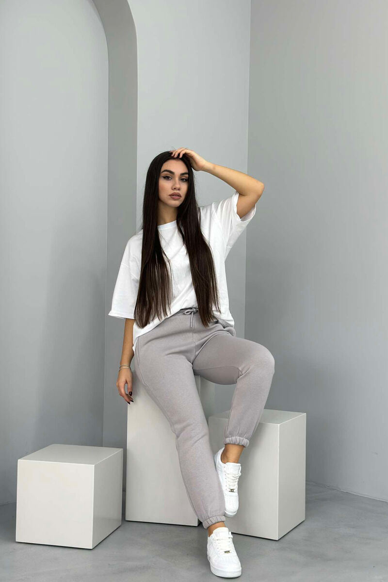 SIMPLE FLUFFY WOMEN JOGGERS GREY/GRI - 5