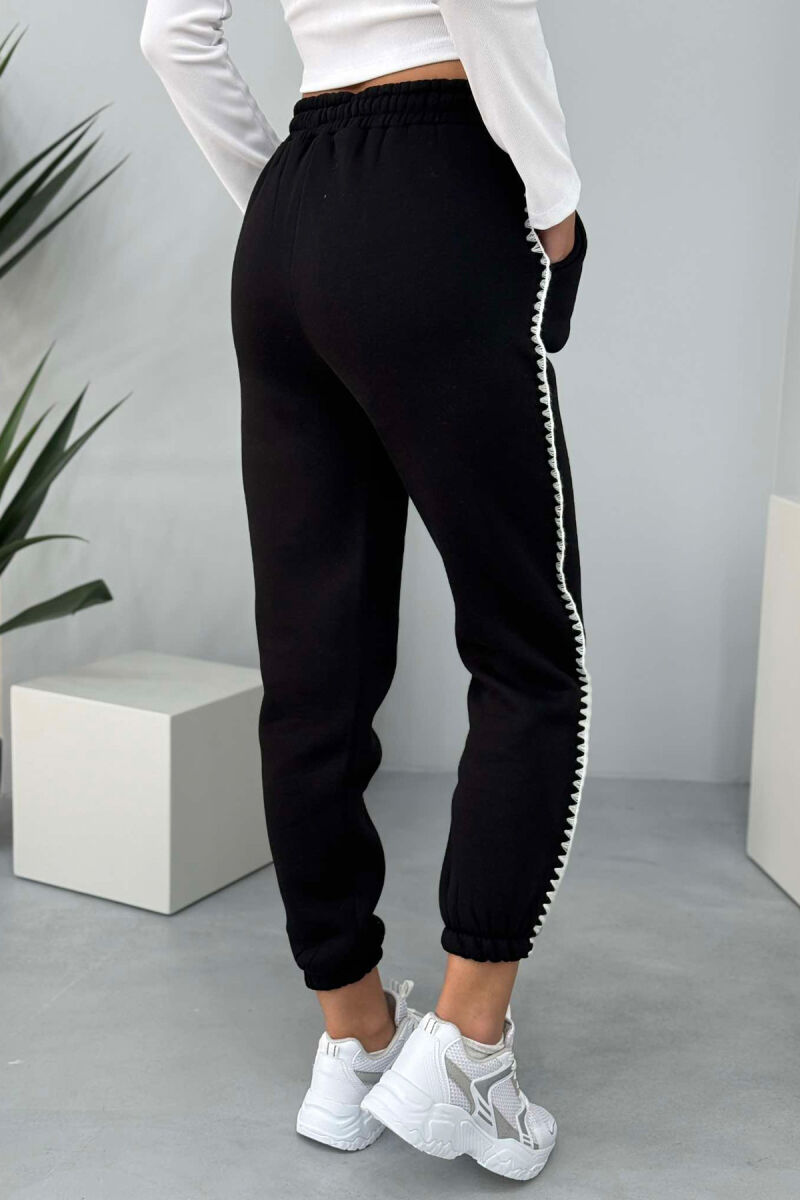 SIMPLE FLUFFY WOMEN SWEATPANTS BLACK/ E ZEZE - 5