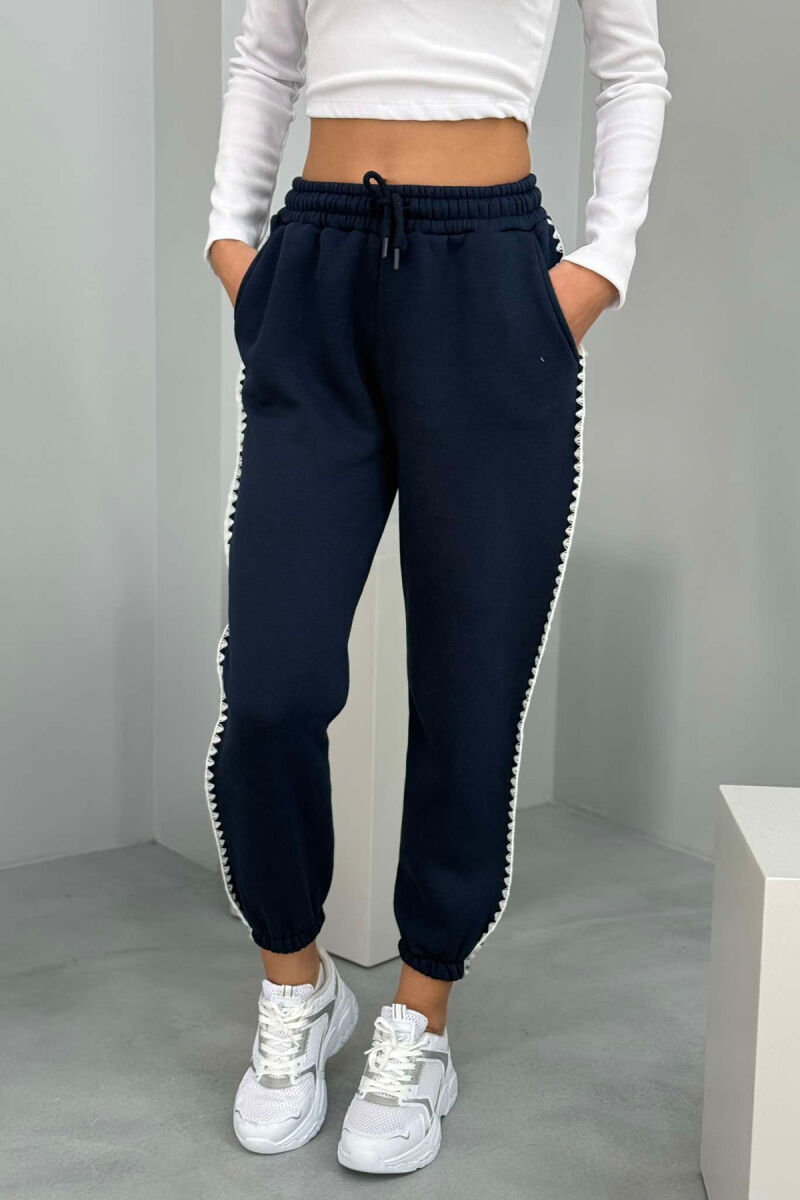 SIMPLE FLUFFY WOMEN SWEATPANTS BLUE/BLU - 1