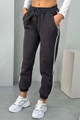 SIMPLE FLUFFY WOMEN SWEATPANTS DARK GREY/GEE 