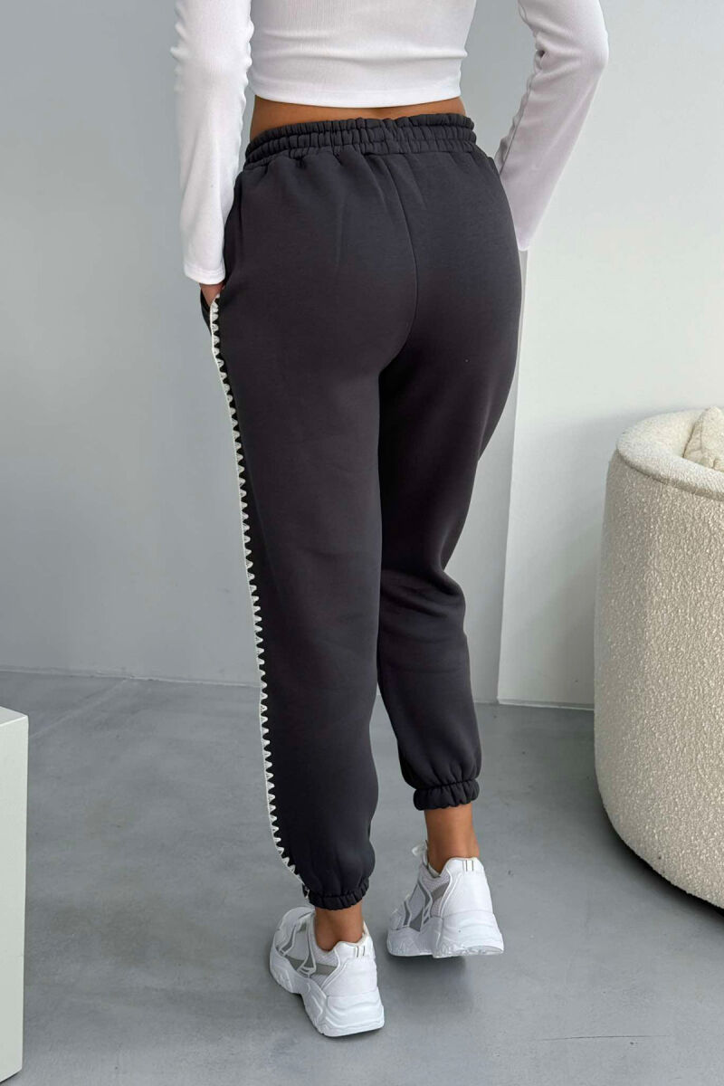 SIMPLE FLUFFY WOMEN SWEATPANTS DARK GREY/GEE - 6