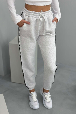 SIMPLE FLUFFY WOMEN SWEATPANTS LIGHT GREY/GZ 