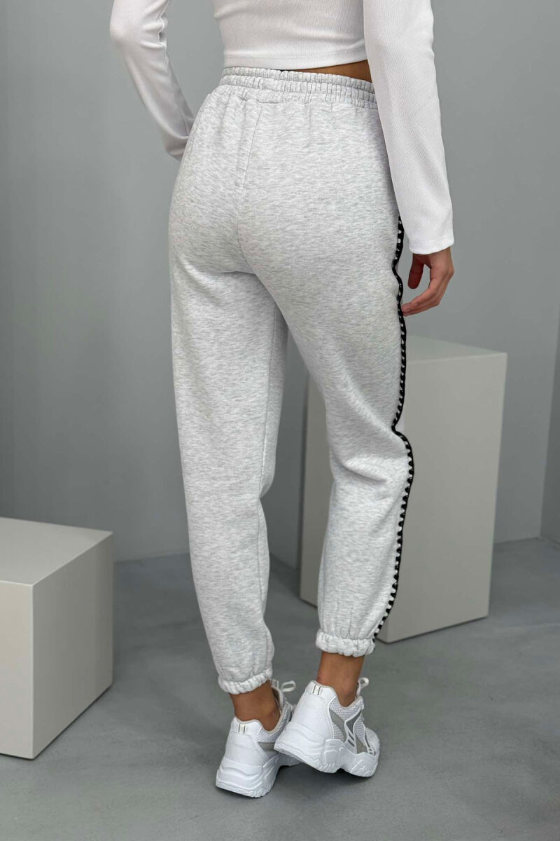 SIMPLE FLUFFY WOMEN SWEATPANTS LIGHT GREY/GZ - 6