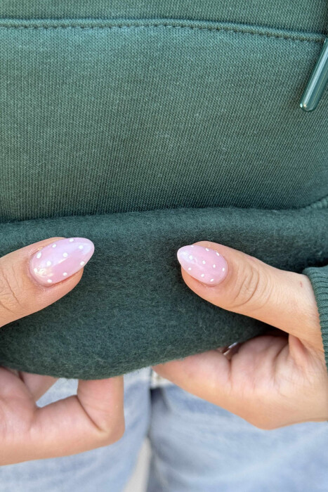 SIMPLE FRONT WRITTING FLUFFY WOMEN HOODIE GREEN/JESHILE - 5