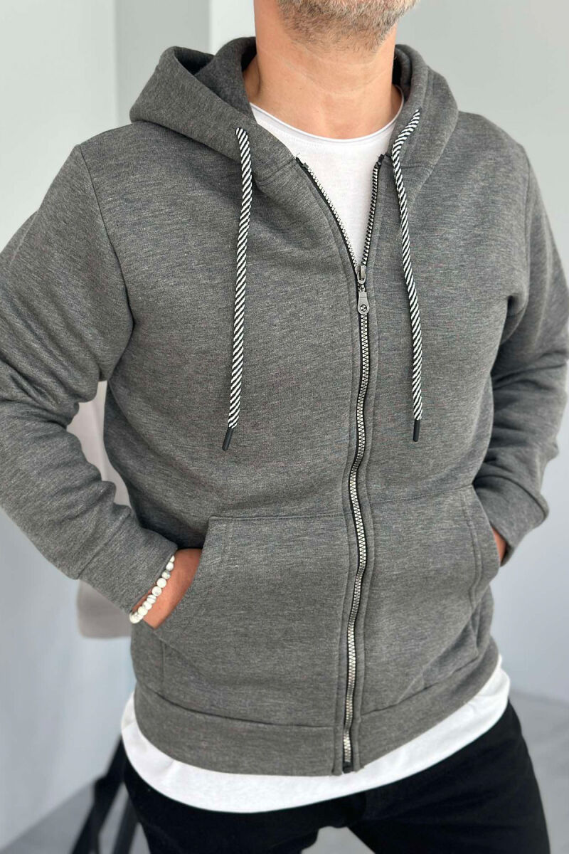 SIMPLE HOOD MEN JACKETS GREY/GRI - 4