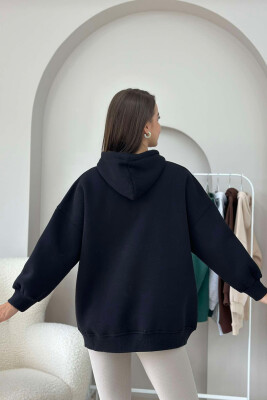 SIMPLE HOODIE WOMAN BLACK/ E ZEZE - 4