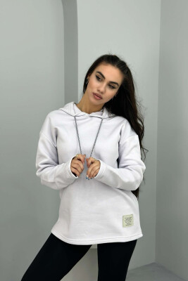 SIMPLE FLYFFY HOODIE WOMAN LIGHT PURPLE/LEZB 