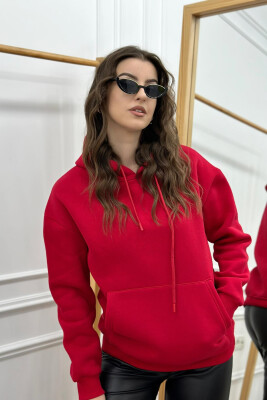 SIMPLE HOODIE WOMAN RED/E KUQE 