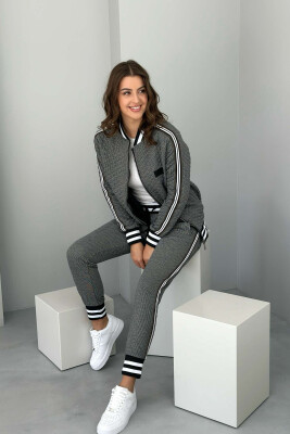 SIMPLE JACKET+JOGGERS WOMEN SET DARK GREY/GEE 