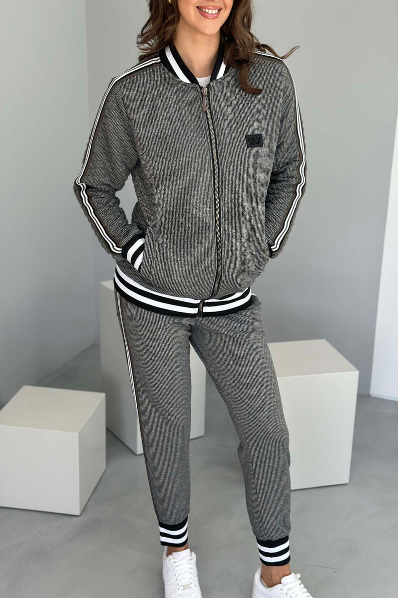 SIMPLE JACKET+JOGGERS WOMEN SET DARK GREY/GEE - 4