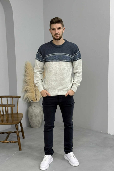 TRIKO E THURRUR E THJESHTE PER MESHKUJ NE NGJYRE BLU - KLAUDIO FASHION