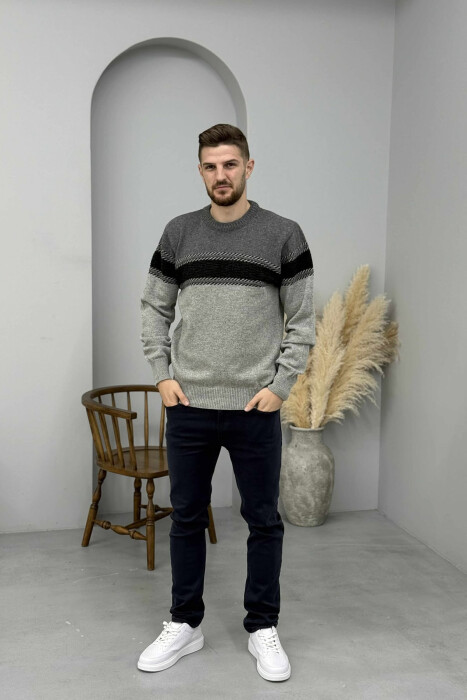 TRIKO E THURRUR E THJESHTE PER MESHKUJ NE NGJYRE GRI - KLAUDIO FASHION