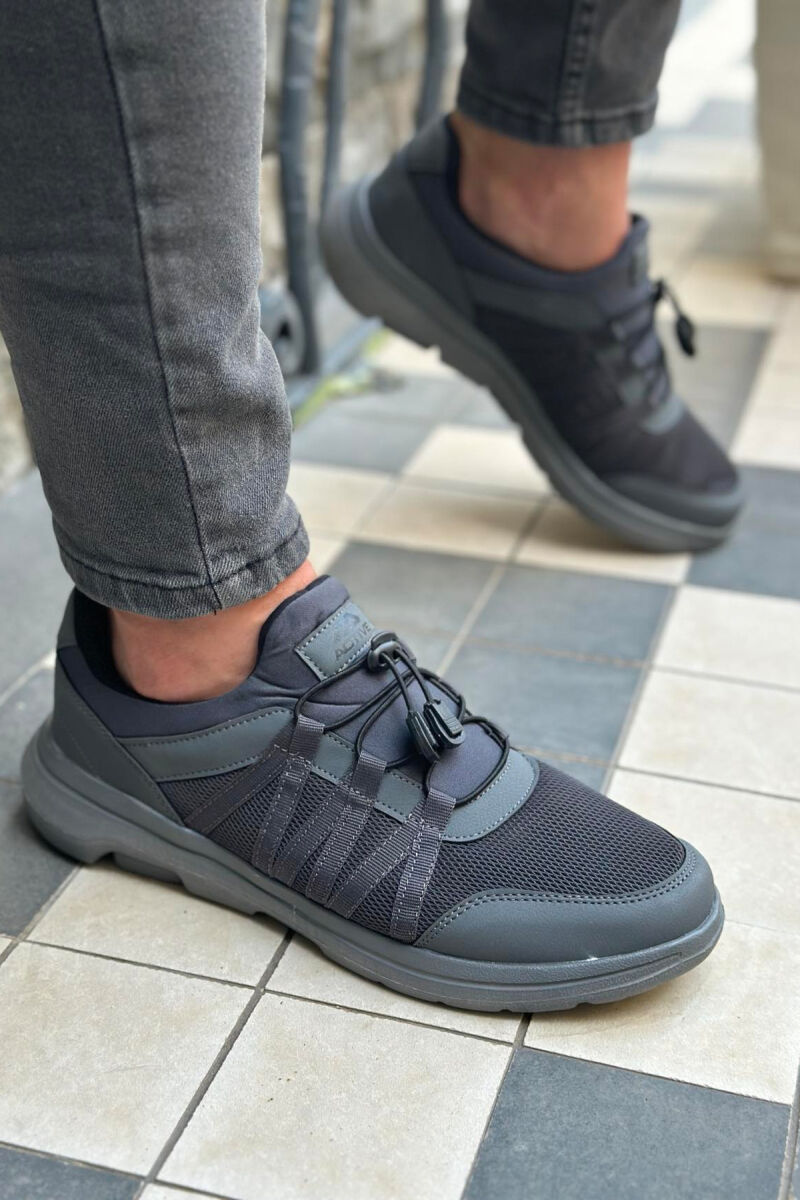 SIMPLE LACING MAN SHOES DARK GREY/GEE - 2