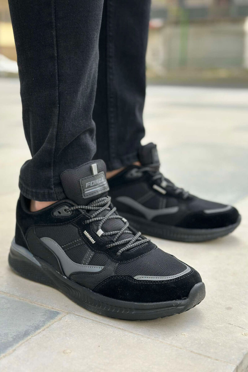 SIMPLE LACING MEN SNEAKERS BLACK/ E ZEZE - 1