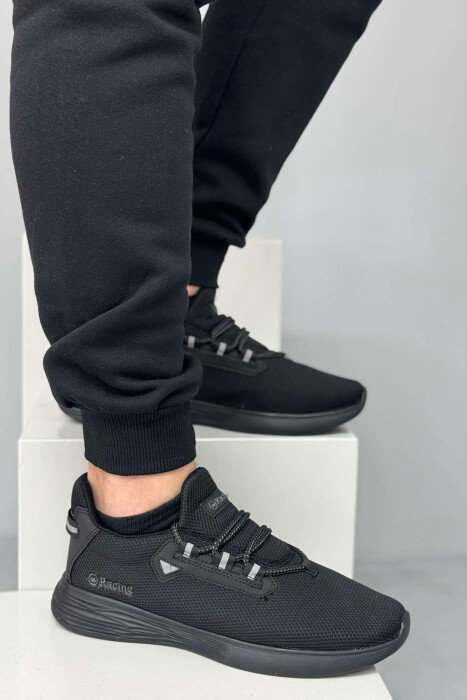 SIMPLE LACING MEN SNEAKERS BLACK/ E ZEZE - 2