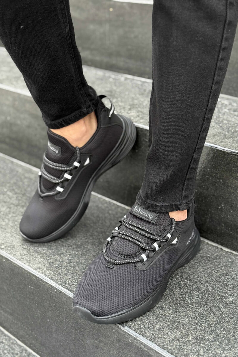 SIMPLE LACING MEN SNEAKERS BLACK/ E ZEZE - 1