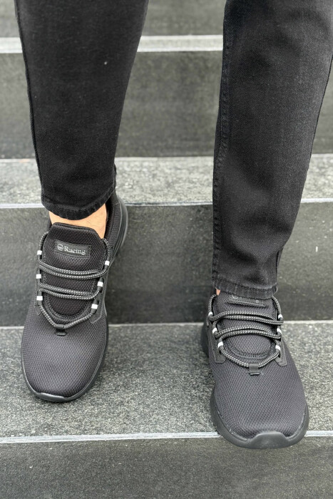 SIMPLE LACING MEN SNEAKERS BLACK/ E ZEZE - 7