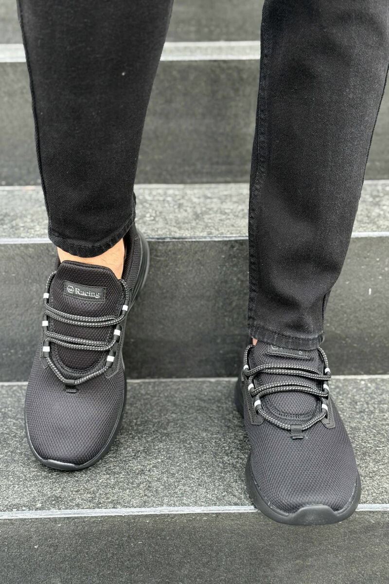 SIMPLE LACING MEN SNEAKERS BLACK/ E ZEZE - 7