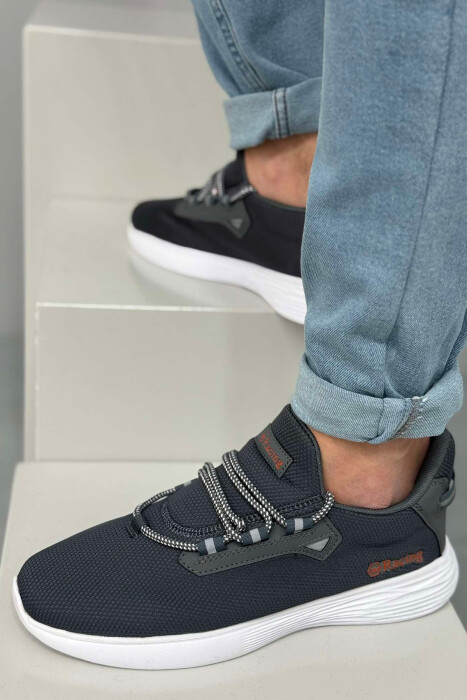 SIMPLE LACING MEN SNEAKERS DARK GREY/GEE - 2