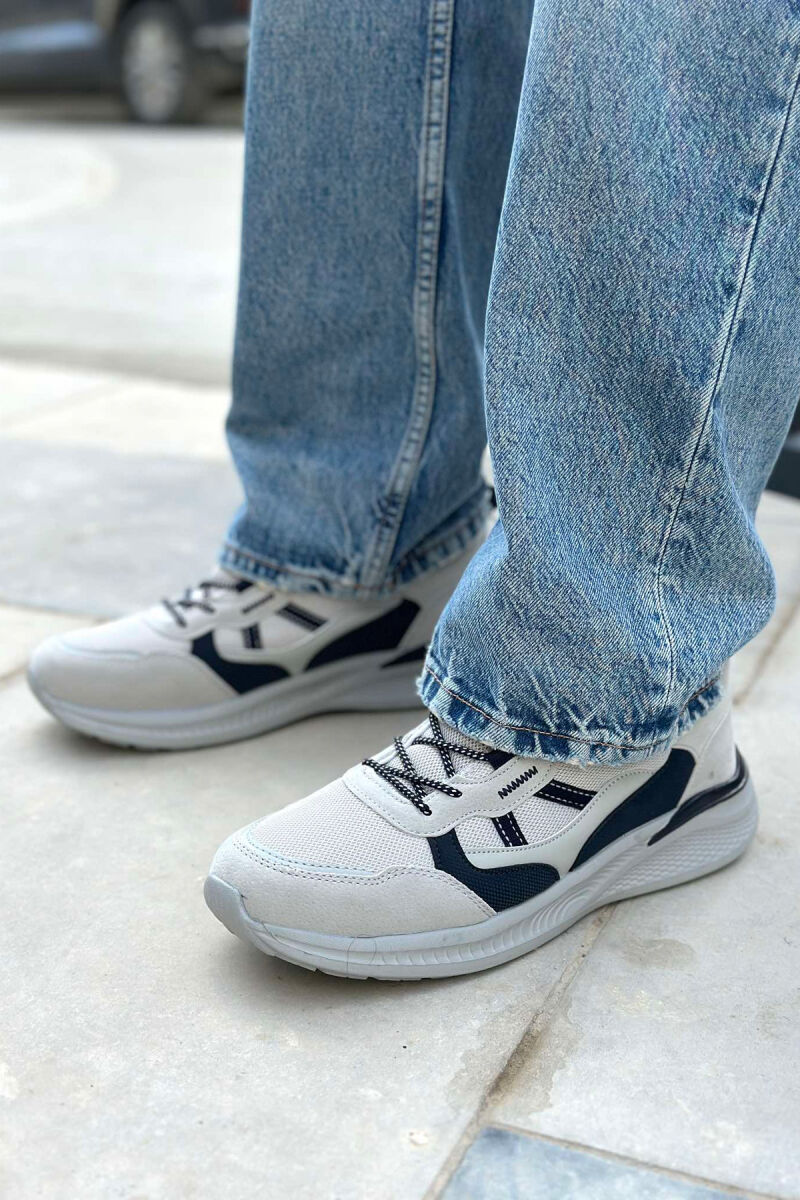 SIMPLE LACING MEN SNEAKERS LIGHT GREY/GZ - 4