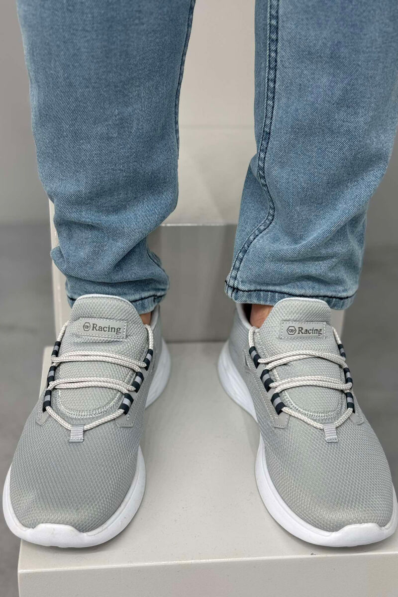 SIMPLE LACING MEN SNEAKERS LIGHT GREY/GZ - 3