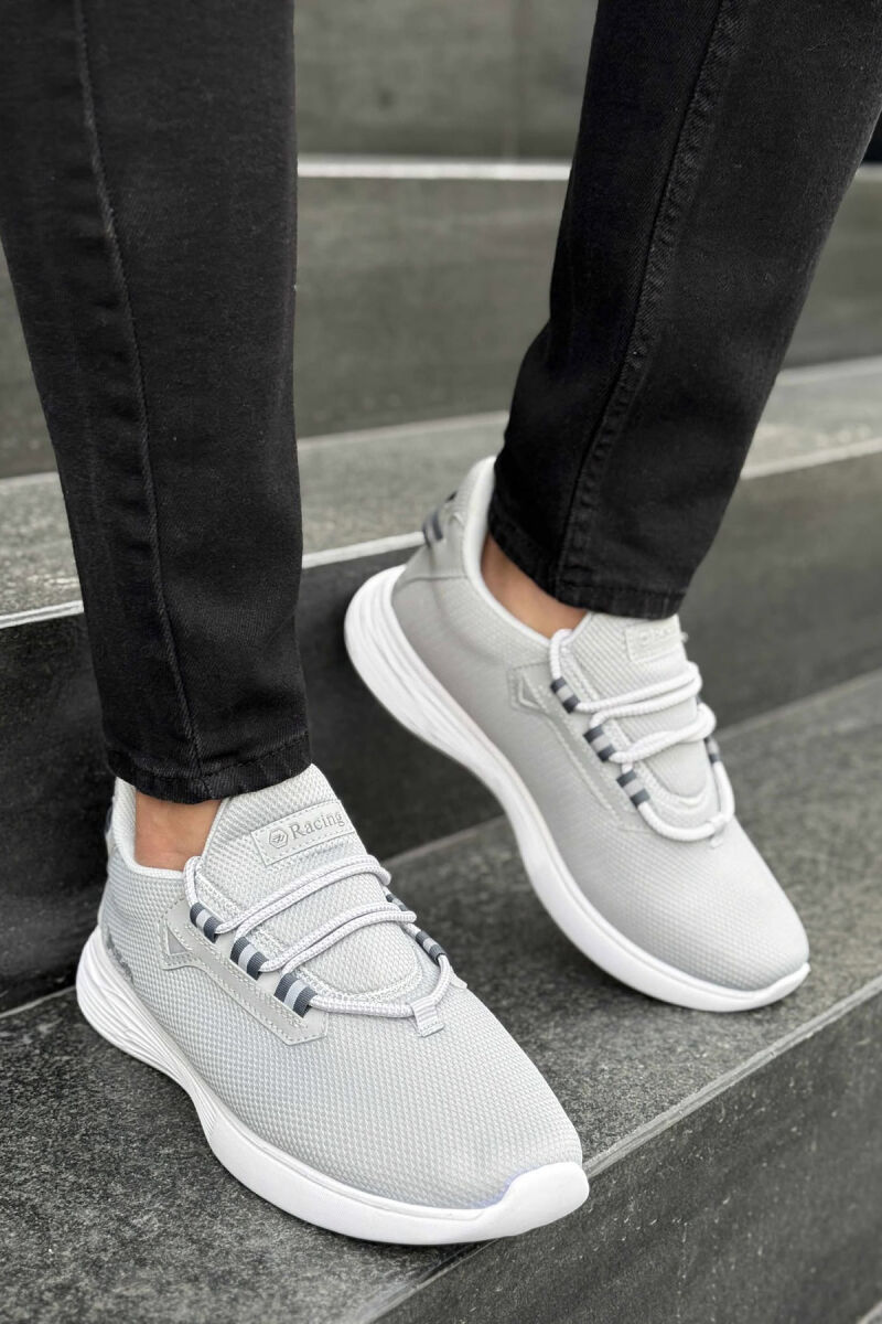 SIMPLE LACING MEN SNEAKERS LIGHT GREY/GZ - 1